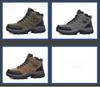 Cross-Border Plus Size Winter High-Top Hiking Shoes: Cotton-Padded, Warm, Fleece-Lined, Leather, Outdoor Casual Snow Boots for Couples.