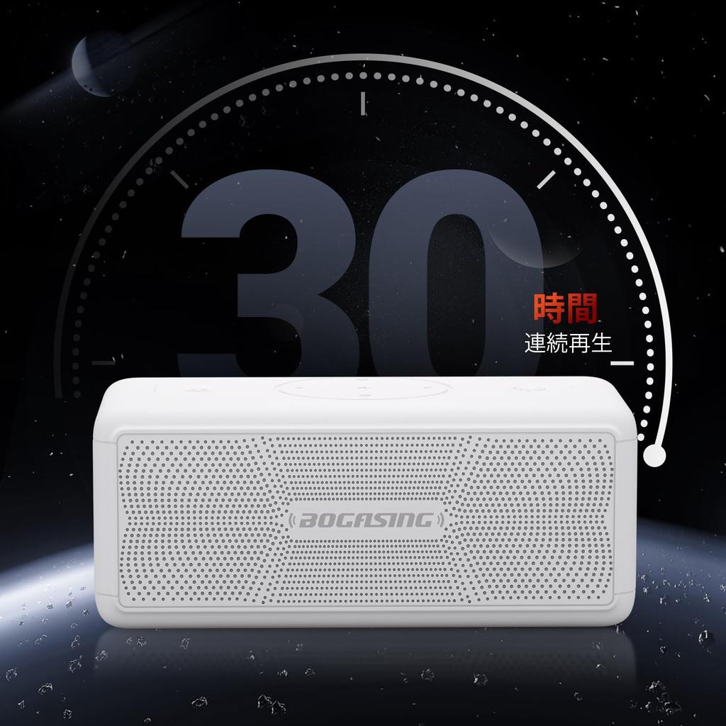 BOGASING M5 Portable Bluetooth Wireless Speaker with 40W Loud Deep and DSP IPX7 and Ideal for Outdoor Up to 30 Hours of Continuous TWS Bluetooth and