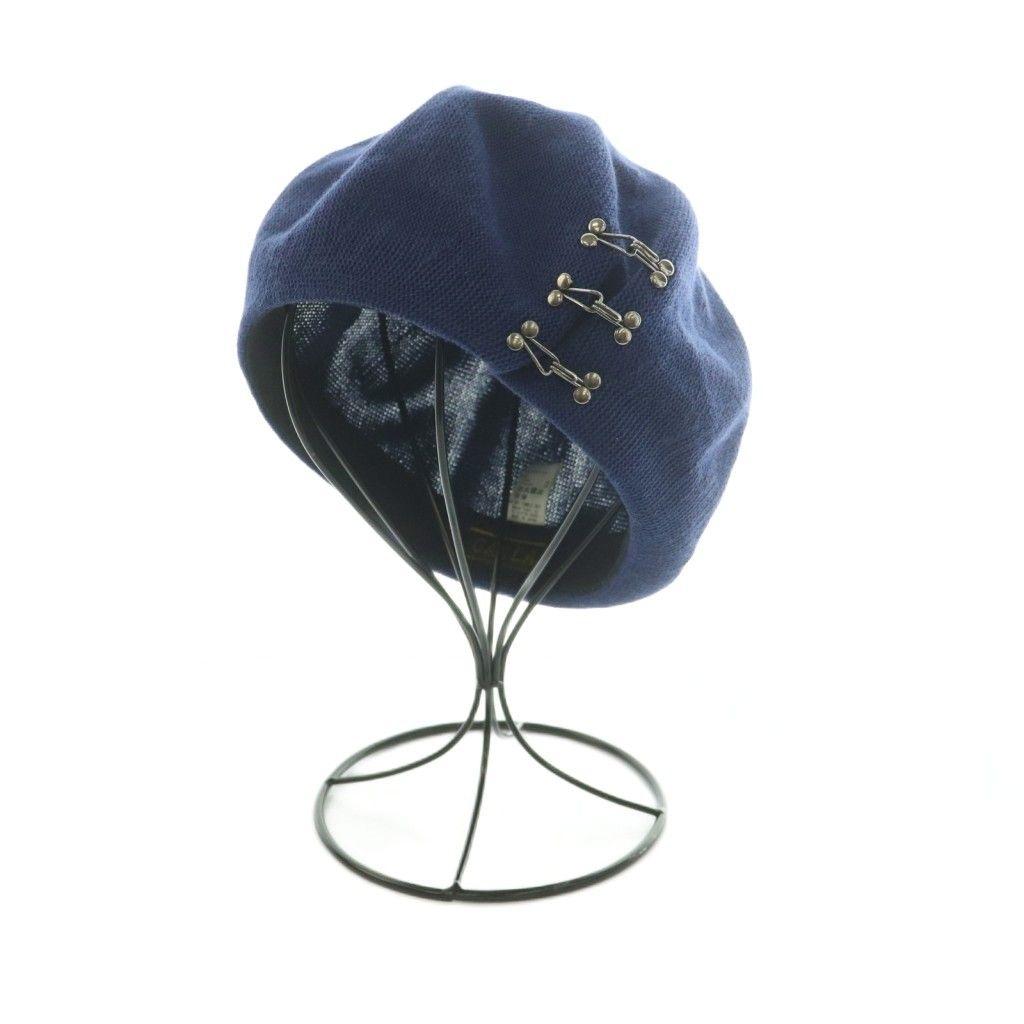 Used Casira CA4LA Beret Hat Blue Blue /MI