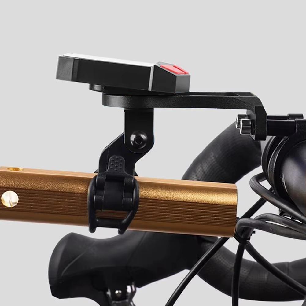 Bicycle Computer Mount for Garmin Bryton CATEYE | Metal Handlebar Bracket with Light & Camera Holder