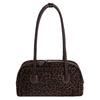 2025 Autumn New Women's Bag Retro Leopard Print Shoulder Handbag High Value Messenger Bag Hand Carry Boston Bag Women