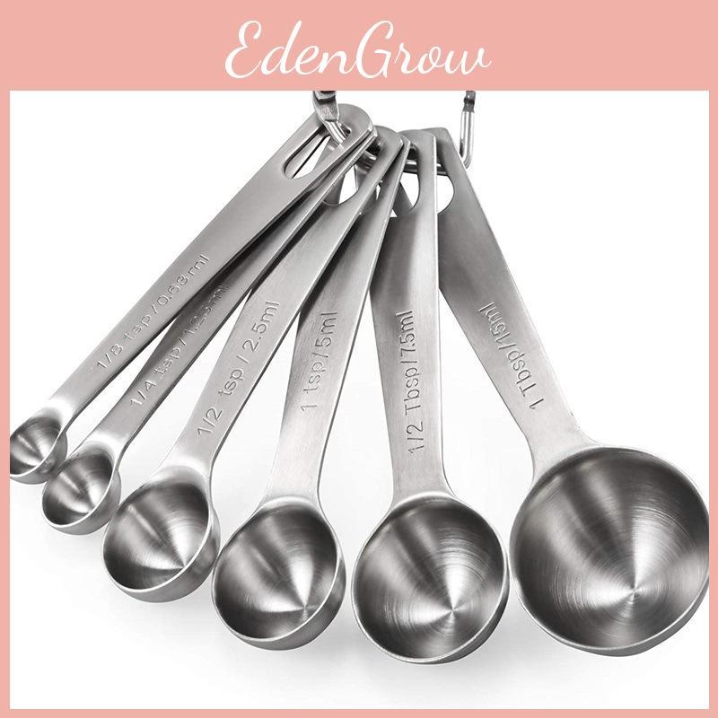 Innowacyjny Zestaw Łyżek Miarowych ze Stali Nierdzewnej z Dokładną Skalą do Pieczenia i Użytku Kulinarnego