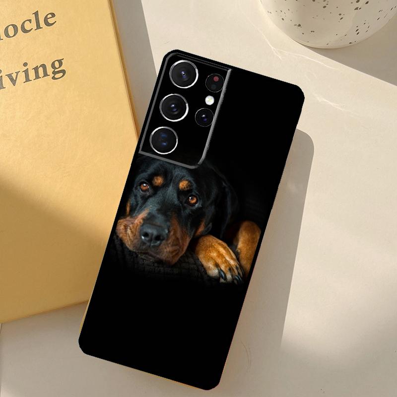 

Rottweiler Dog Phone Case For Samsung Galaxy S25 Ultra S20 S21 S22 S23 S24 S9 S10 Plus S25 FE Cover Shell Galaxy S20Ultra