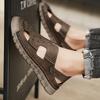 Fashion Luxury Sandals for Men Breathable Outdoor Walking Shoes Men's Summer Sandals Lightweight Beach Non-Slip Sole Casual Footwear