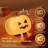 Pumpkin Night Light Cute Soft Silicone Safe Lamp Decorations Timing Dimmable Bedside Decor Kids Babies Halloween Gifts