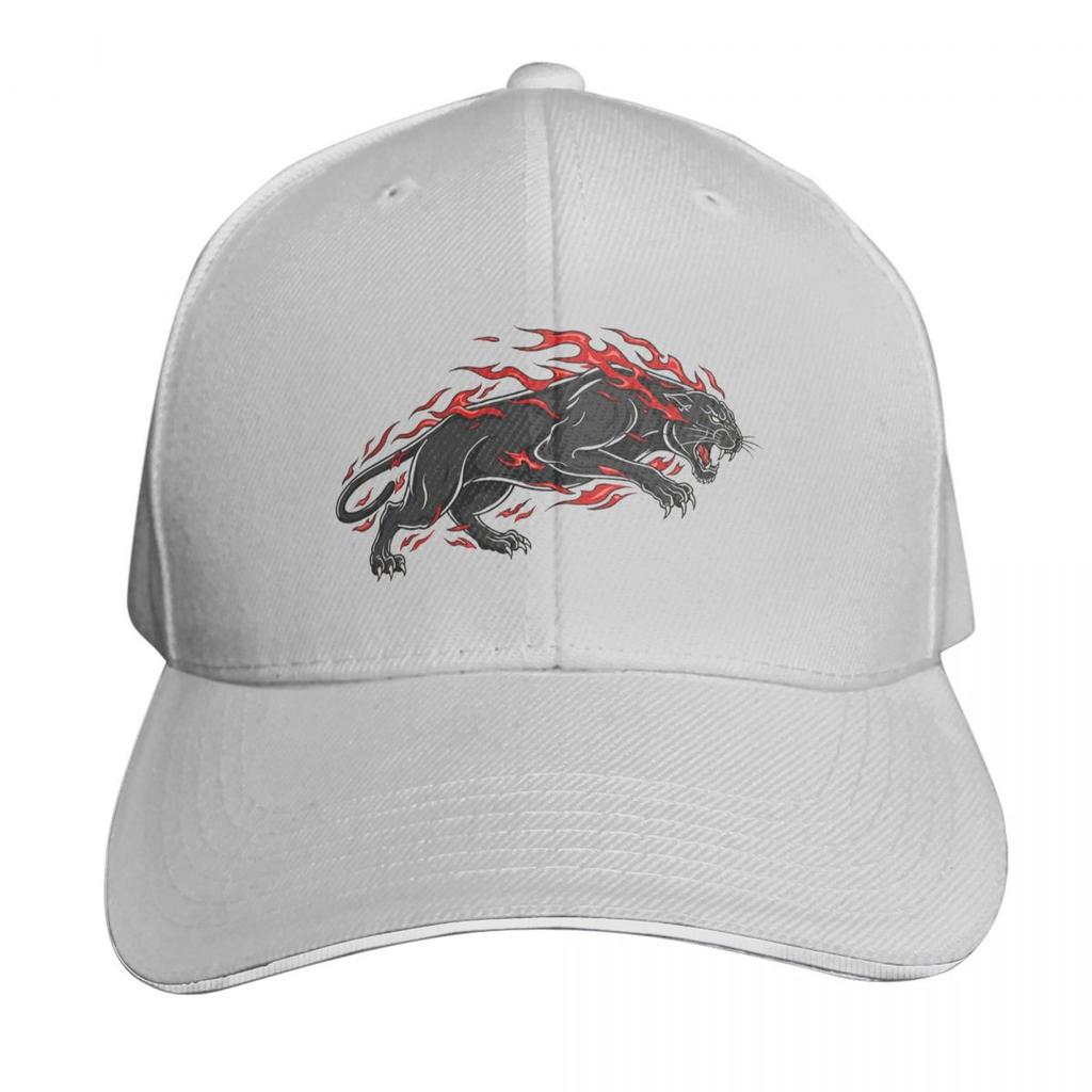 Fiery Panther Flaming Beast Cap Fashion Casual Baseball Caps Adjustable Hat Hip Hop Summer Unisex Baseball Hats Polychromatic