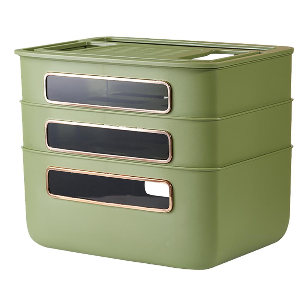 WLAN-Router Aufbewahrungsbox Kabelmanagement Vielseitige Steckdose WLAN-Organizerbox für Desktop Dunkelgrün