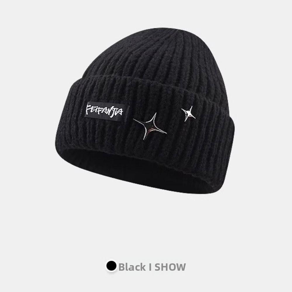 Solid Color Winter Autumn Hats Keep Warm Female Beanie Caps Warmer Bonnet  For Women/Men/Students