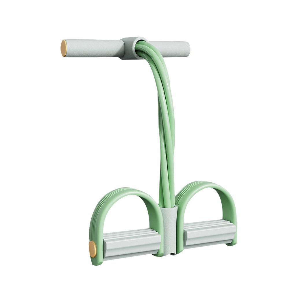 Fitness Resistance Bands-4 Tube Pedal Puller,  Pedal Puller, Pedal Resistance Band With Handle, For Abdomen/Waist/Arm/Leg Stretching Training