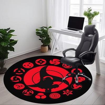 1pc NARUTO Office Round Area Rug, Indoor Mat Suitable For Office, Under Office Chairs Bedroom Living Room Home Decor A0908161