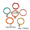 Halloween Spider Bat Multi-layer Stacked Bracelets Set for Women Pumpkin Boo Rice Beaded Bracelets Party Festival Jewelry Gifts
