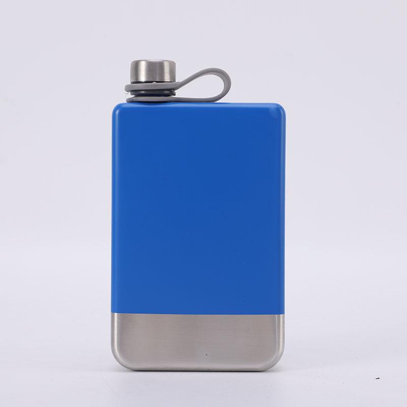 9 Oz Painted 304 Stainless Steel Camping Hip Flask - Portable & Durable