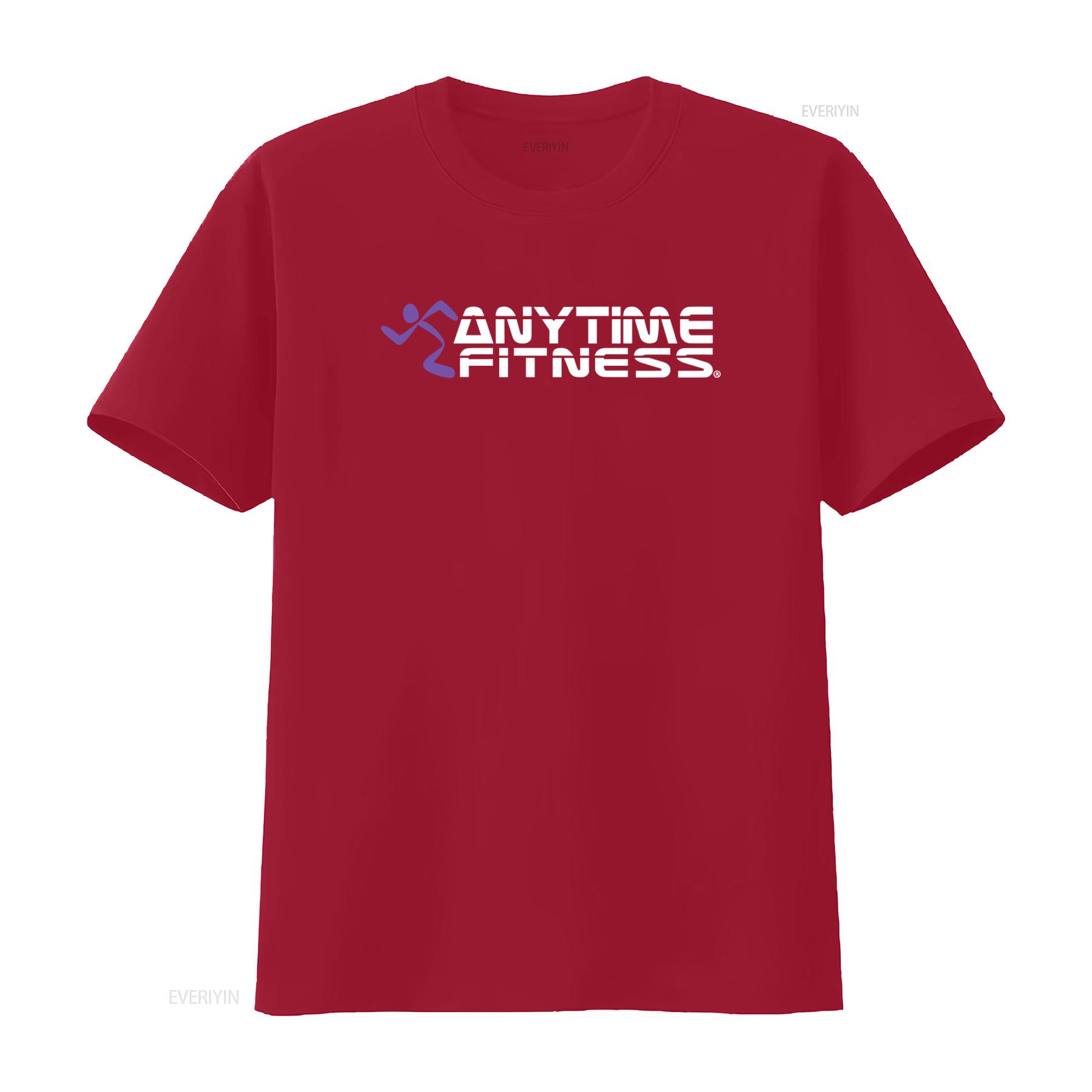 

Mens ANYTIME FITNESS Polyester Athletic Wicking Workout T Shirt for Active Lifestyle vintage Washed Comfortable fashion S