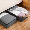 1 pz Borsa portaoggetti sotto il letto con finestra trasparente, con manico, grande capacità, per riporre vestiti, piumoni, coperte