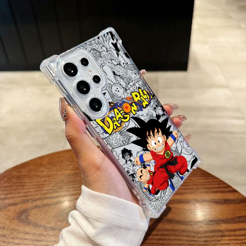 Anime Dragons Balls Goku Krillin Cute Phone Case For Samsung Galaxy S25 FE S26 S24 S23 S22 S21 S20 Ultra S26 Plus S25FE 5G Cover