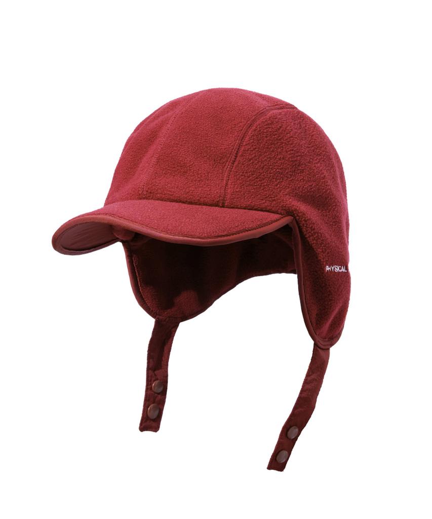Beoteopeullaiseupocheuweeo Active Fleece Ear Flap Cap Burgundy