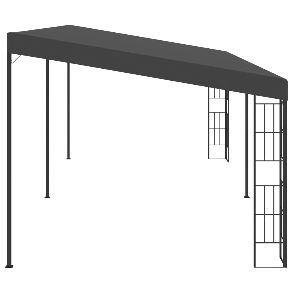 Wall Mounted Pergola 3x6 m Anthracite Fabric