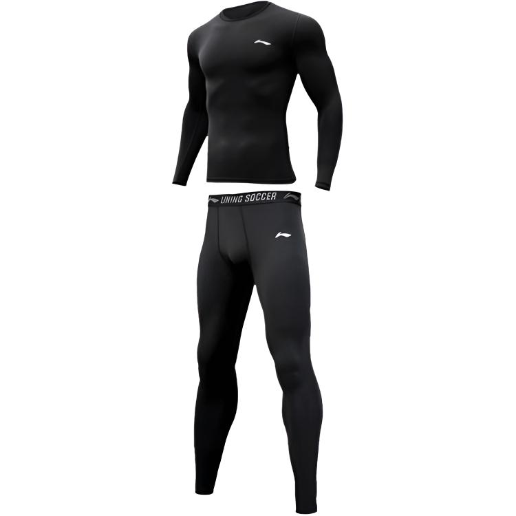 Li Ning Fitness Set Men's Black YUDU046-1