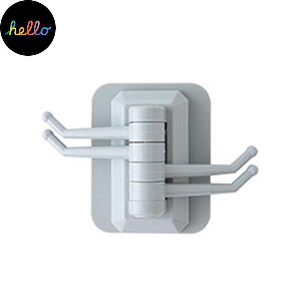 Bucătărie Baie Suport pe perete Cârlige autoadezive Umeraș rotativ pentru articole diverse