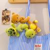 White Color Long Neck Rabbit Plush Keychain Funny Design Panda Plush Pendant  Backpack Accessory