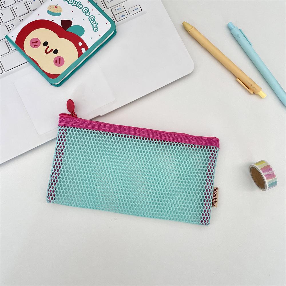 Mesh Travel Cosmetic Bag Portable Makeup Storage Bag Purses Women Large Capacity Zipper Make Up Organizer Storage Clutch