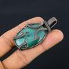 Green Monalisa Pendant, 999 Copper Wire Wrapped Pendant Handmade Gemstone Jewelry, Gifts For Wife Brand New Pendant