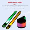 Polyester LED Armband Snap Slap Design Reflective Band Light Up Ankle Band  Night Sport
