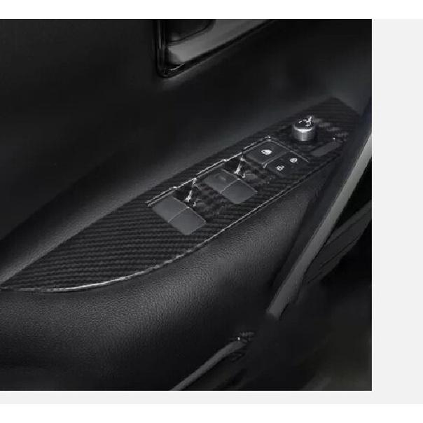 Carbon Fiber Window Lift Panel Switch Cover Trim For Toyota Corolla ~
