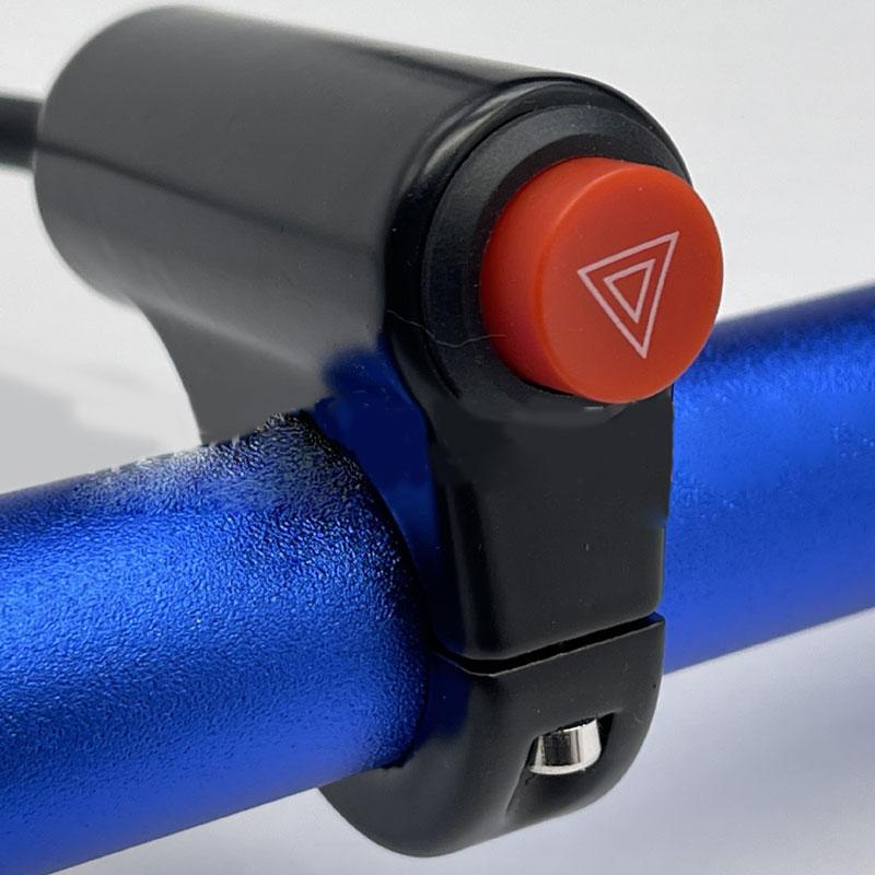 

Мотоциклетный переключатель аварийной сигнализации Кнопка включения электромобиля Двойная вспышка Предупреждение Аварийная лампа Сигнальная лампа Мигающий индикатор Деталь мотоцикла чёрный