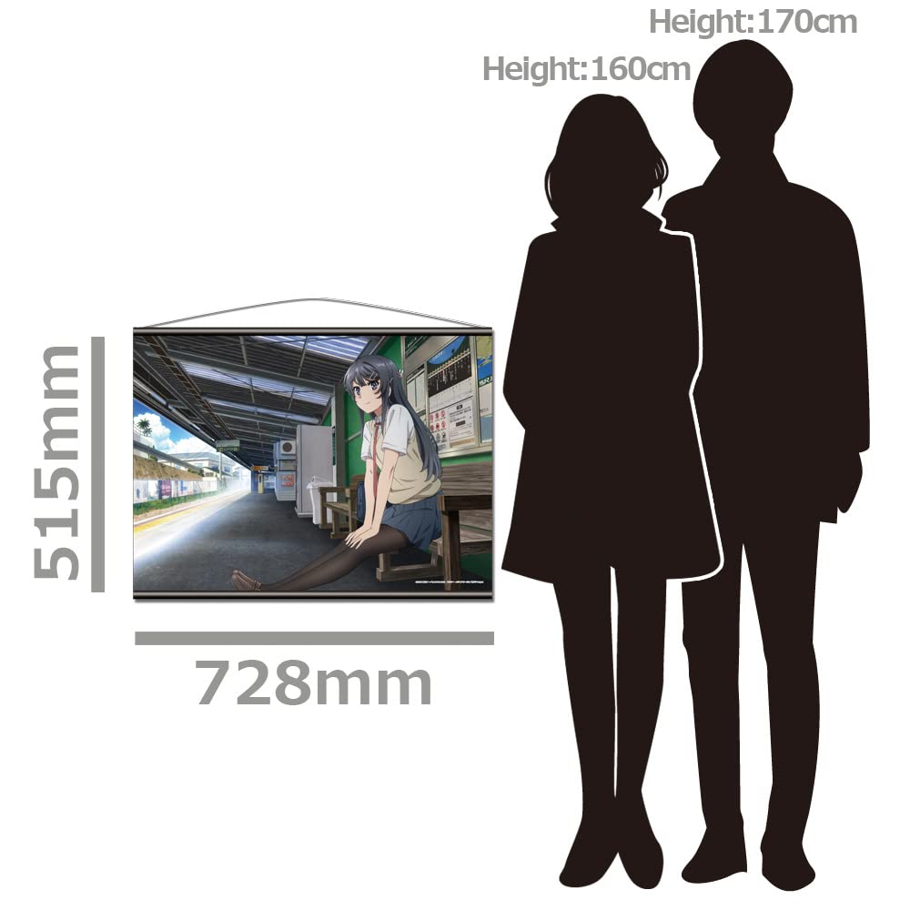 Azmaker Rascal Does Not Dream of Bunny Girl Senpai Mai Sakurajima B2 Tapestry F Approx. 728 X 515mm Polyester Suede