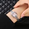 Luxus Damenuhren Golden Mode Lässig Quadratisches Kleines Zifferblatt Damenkleid Quarz Uhr Elegant Mädchen Armbanduhr