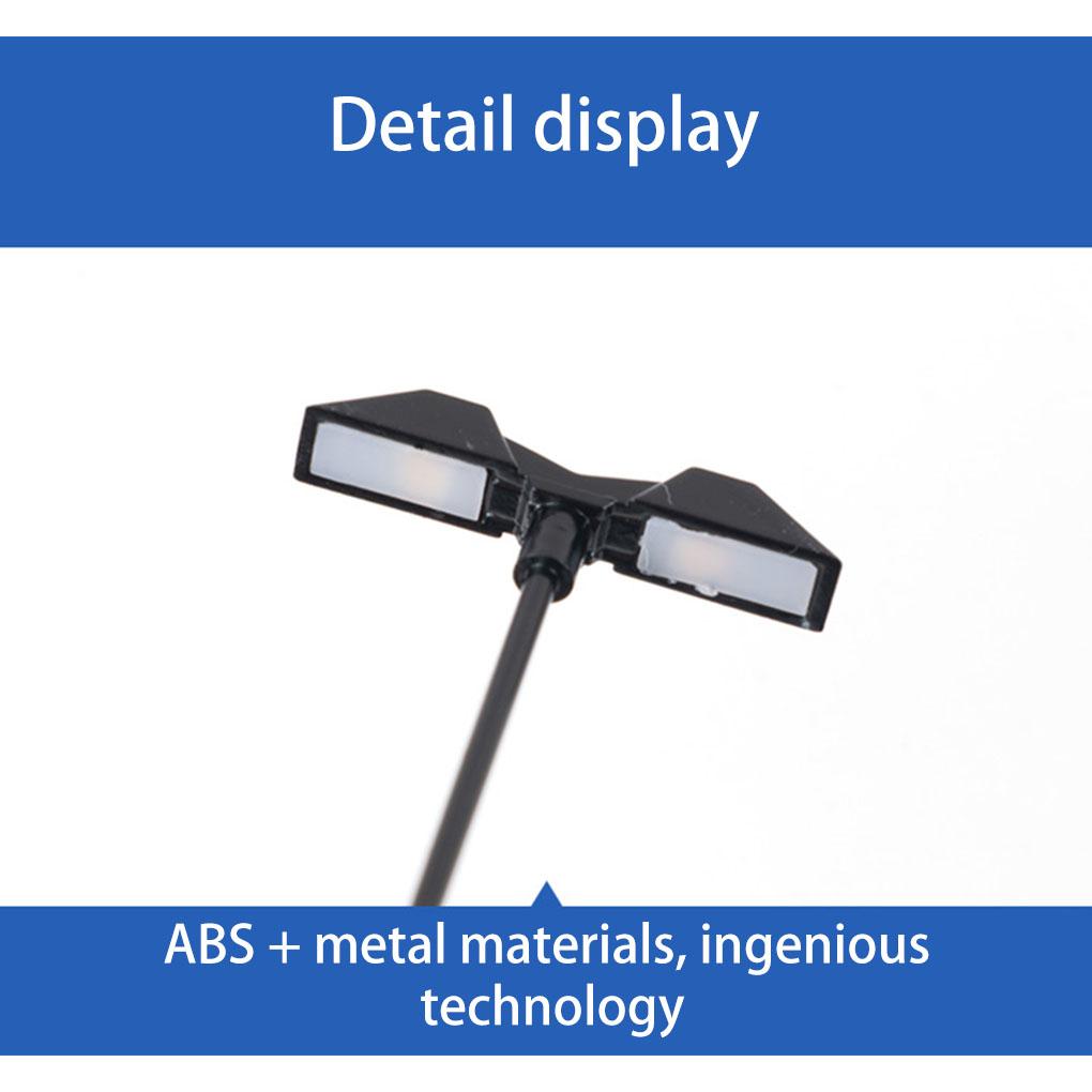 Model Railway Light Table Scene Supplies Mini Train Lamppost Material Accessories Voltages 3V Metal LED Lamps Decorations