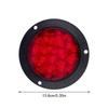 16 LED 14CM Car Round Truck Trailer Tail Lights Turn Signal Brake Stop Rear Running Reverse Lamp Red Yellow White 12V 24V
