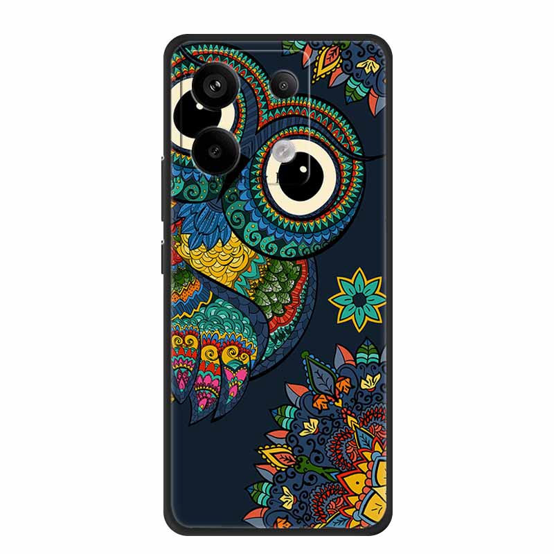 For Xiaomi Redmi Note 13 Pro 5G 4G Case Animals TPU Soft Silicone Back Cover Phone Cases for Redmi Note13 4G 5G Bumper Wolf Para