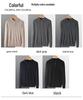 2025 Men's Polo Wool Short Sleeve Lapel Sweater - Spring/Autumn Fashion