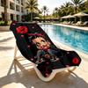 Sexy Doll Print Beach Towel Design, Soft, Lightweight. for Home Bathroom, Spa, Pool, Yoga, Surfing, Camping, Gift for Family, Friend