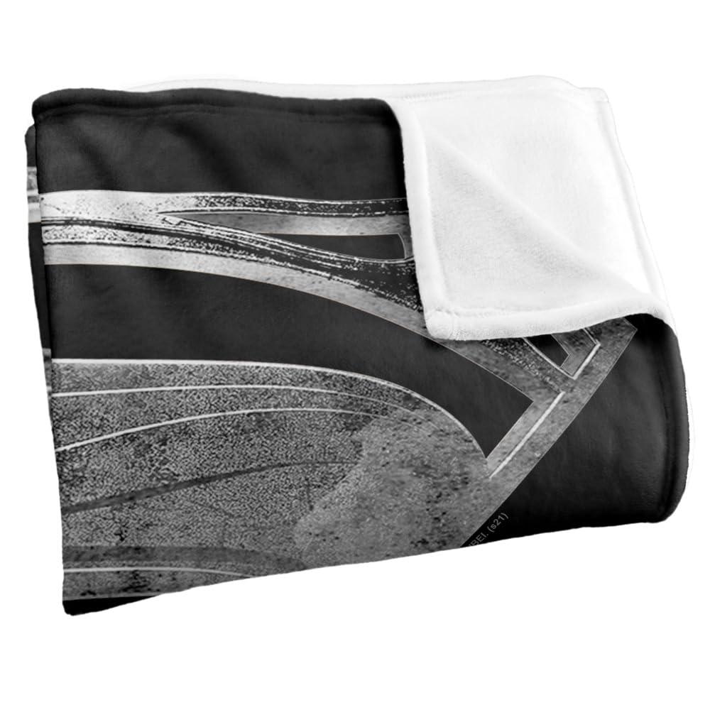 Justice League Superman Black Suit Symbol Soft Touch Blanket