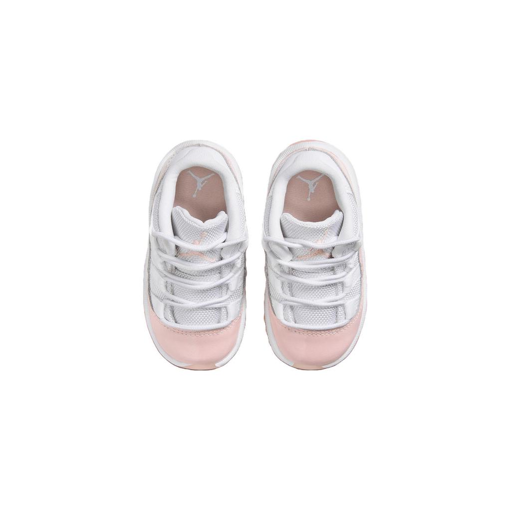 Tênis de Bebê Air Jordan 11 Retro Low TD Legend Pink Branco 645107-160