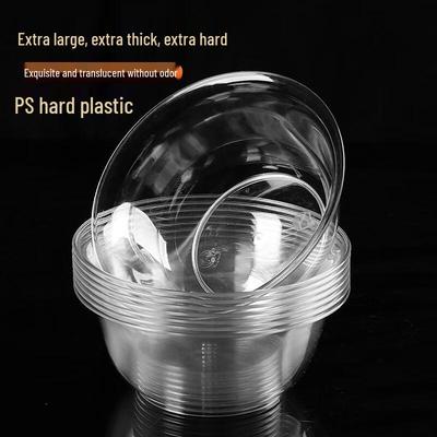 Baizien W59 Einweg Schalen aus klarem Kunststoff, 260ml (100er-Packung)