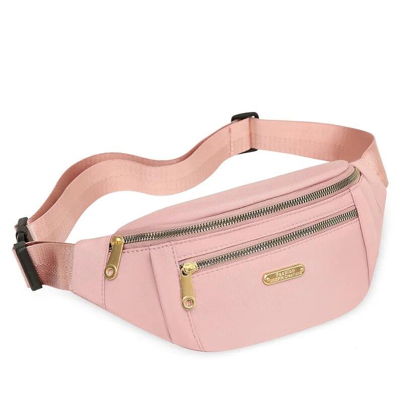 Midjeväskor för kvinnor Oxford Fritidsfärg Midjeväska Axel Crossbody Bröstväskor Handväskor Matchande Messenger-bältesväskor