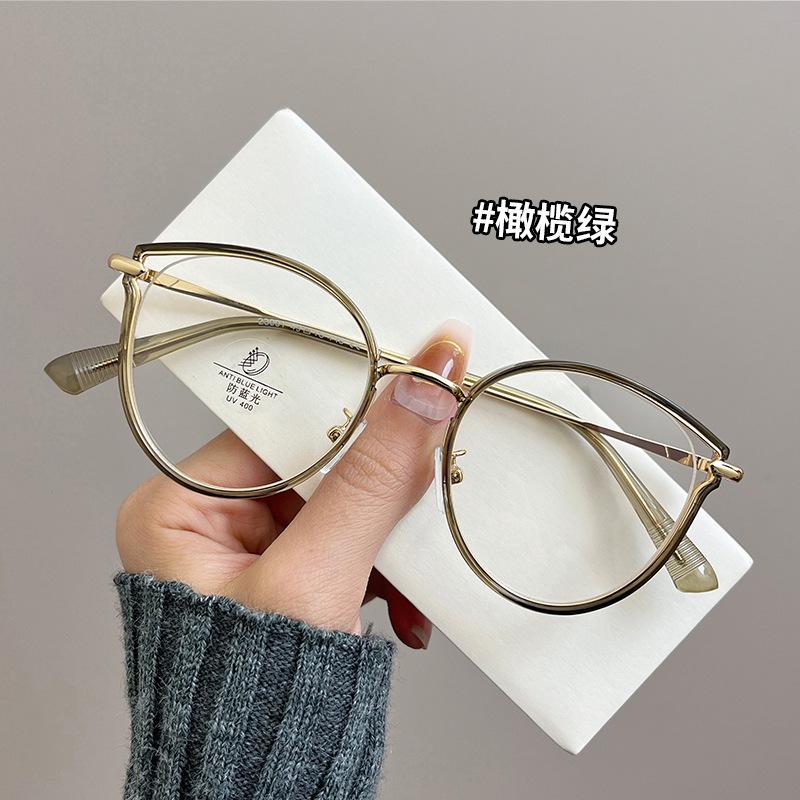 Cat Eye Shape Glasses Frame New Stylish Blue Light Blocking Eyeglass Frames For Men High Quality Decorative Glass