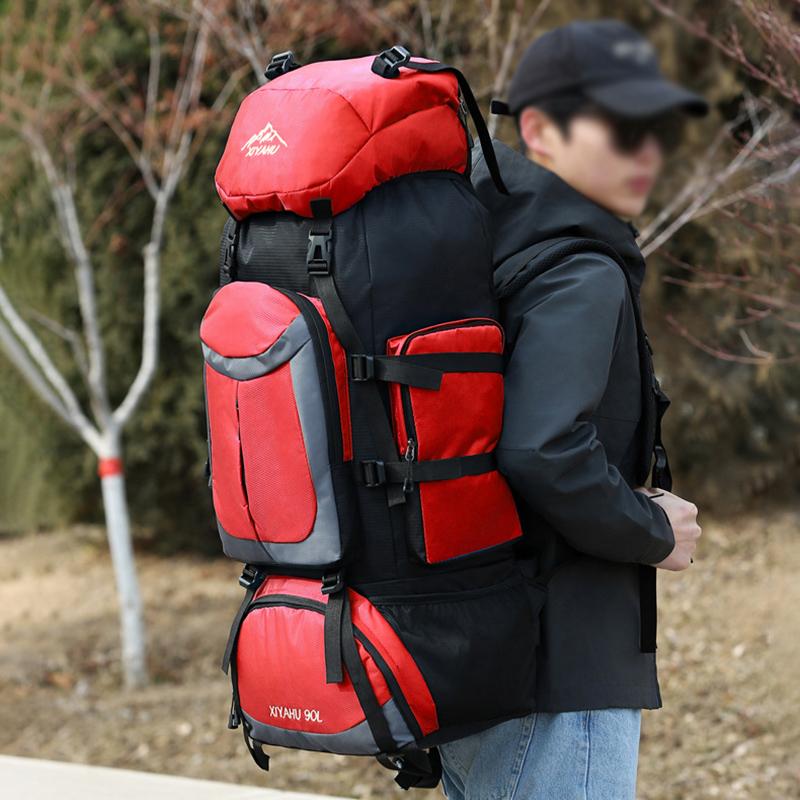Multifunkční velkokapacitní outdoorový horolezecký batoh Sportovní cestovní voděodolný a oděru odolný batoh Unisex ležérní cestovní taška