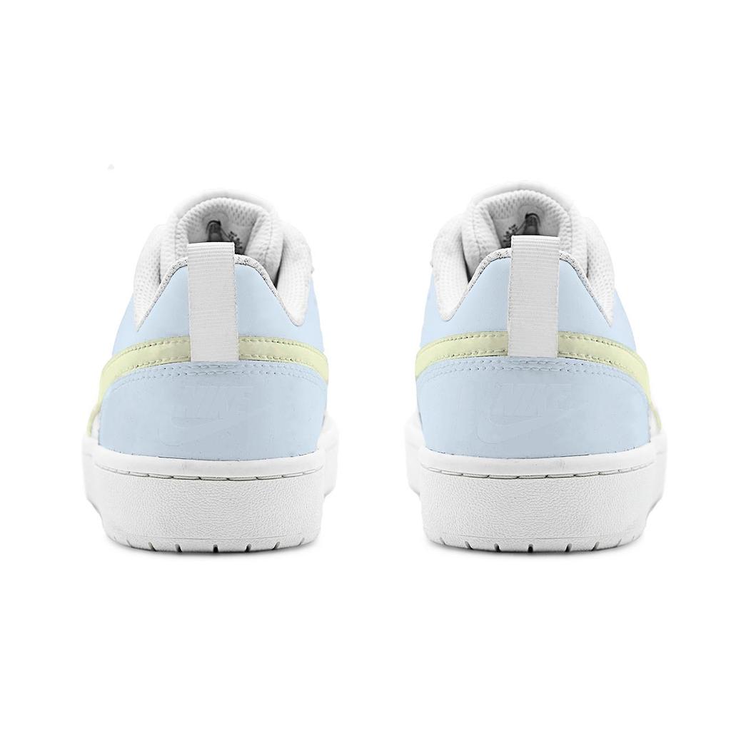 Nike Court Borough 2 Clear Sky Milk Candies Leather Cushioning Abrasion Resistant Slip Resistant Low top BQ5448-100(Team1855 )