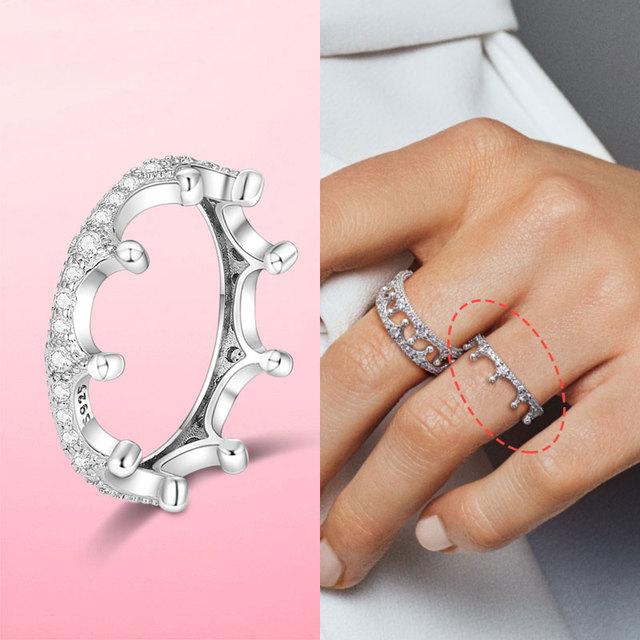 925 Silver Stackable Infinite Heart Daisy Flower Ring for Women Original Silver 925 Rings Brand Jewelry Gift