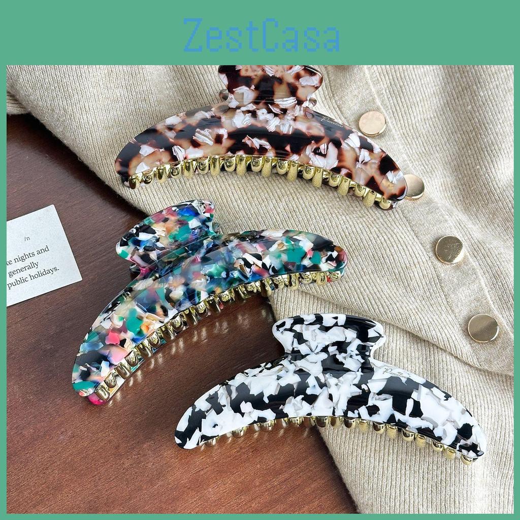 Large Unique Moon Hair Claw Clips With Highend Acetate Material Women For