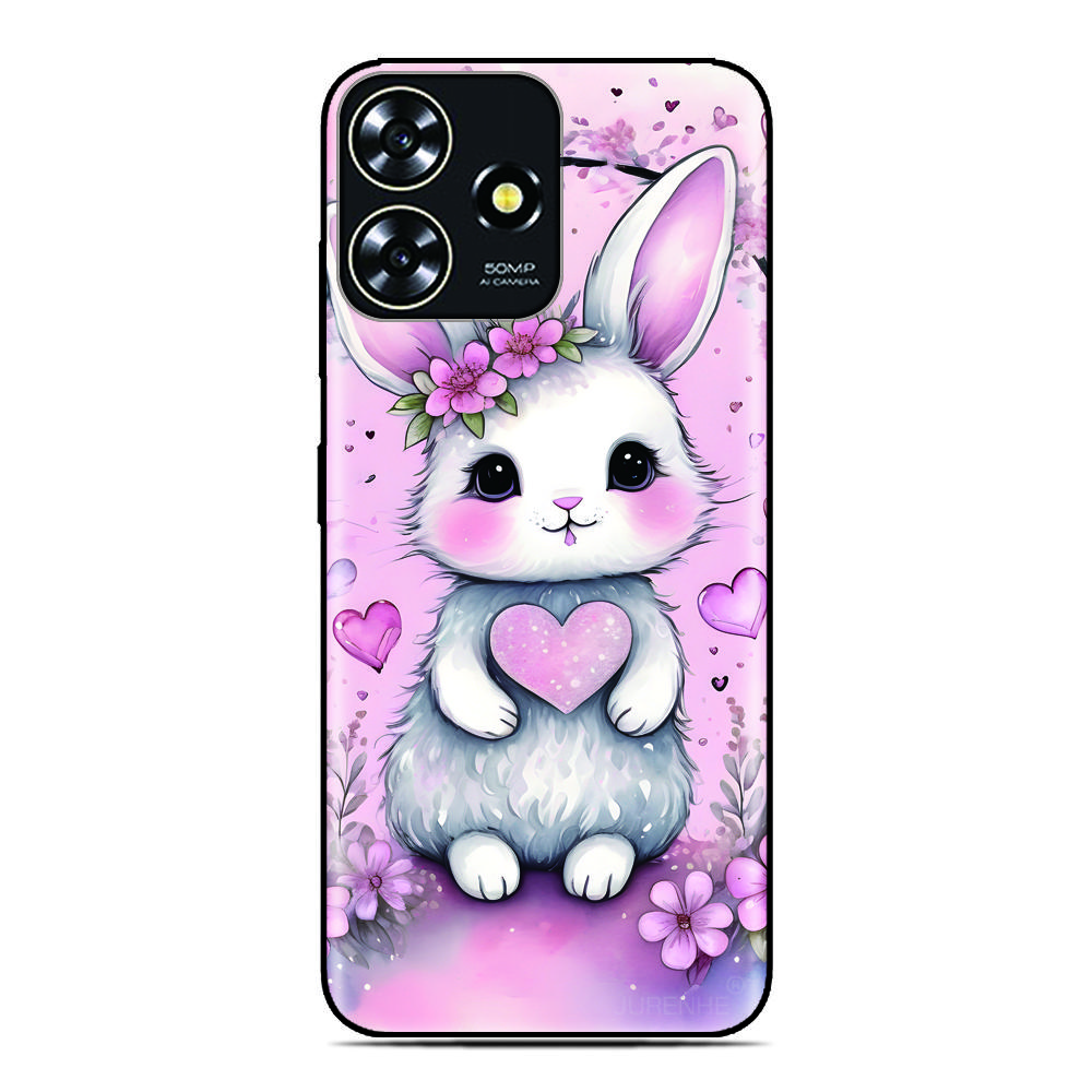Rabbit Love Phone Case For Xiaomi Poco C85 C85x C40 M7 C71 Redmi 15C A7 A5 4G 11A 13C 12C Note 15 11 12 Pro 5G Back Cover