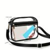 Waterproof Women's Cross-Body PVC Messenger Bag with Adjustable Strap