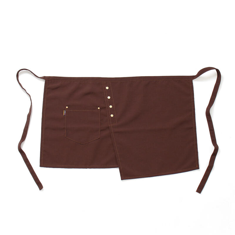 Unbalanced Waist Apron (Brown)