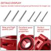 FOR Ford Fiesta/Mustang/Fusion/Edge/Escape/Transit/Bronco 1.5 1.6 2.0 2.3 2.7L Billet Aluminum Red Blow Off Valve Adapter