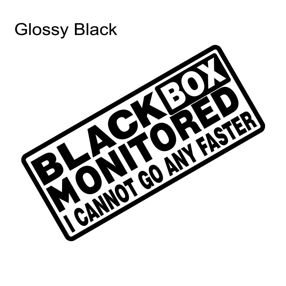 

15x6.5cm Black Box Car Stickers Warning Sign Style Cars Window Body Laptop Motorcycle Decor Vinyl Film Decals Auto Accessories 1Pc